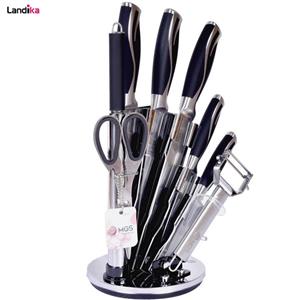 سرویس چاقو اشپزخانه 9 پارچه ام جی اس مدل KS9014B