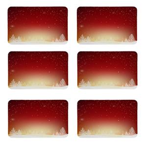 زیربشقابی طرح برف کد 8387 مجموعه 6 عددی
