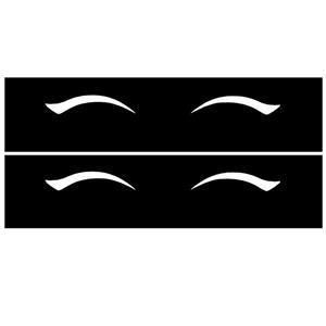 شابلون خط چشم کد 106 مجموعه 2 عددی