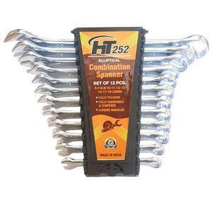 مجموعه ۱۲ عددی آچار یکسر تخت یکسر رینگی اچ تی مدل HT0-252