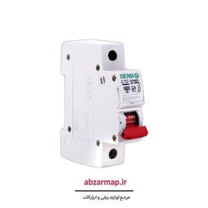 فیوز مینیاتوری تک فاز 10 آمپر دنا الکتریک ایرانیان مدل C10-6KA-12Pcs بسته 12عددی