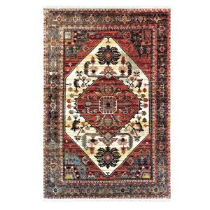 فرش ماشینی ستاره کویر یزد مدل شاهکارنوین کد n-124 زمینه کرم