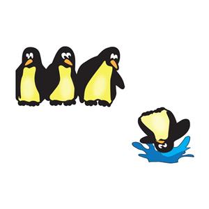استیکر کلید و پریز طرح پنگوئن کد EL 106 