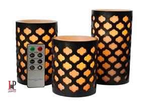 شمع بدون شعله کالیفرنیا کندل مدل CC31MRCN - بسته 3 عددی California Candle CC31MRCN Flameless LED Candle Set - Pack Of 3