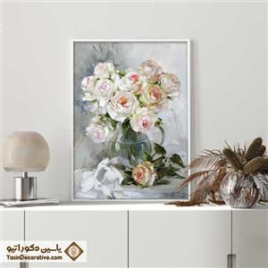 تابلو دیواری طرح گل نقاشی کد NS 004