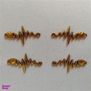 پلاک دستبند طرح ضربان کد HN1544 بسته 4 عددی