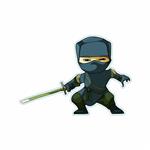 برچسب بدنه موتور سیکلت طرح ninja lady کد 136 