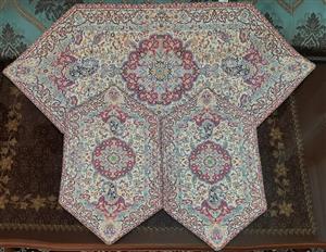 ست 3 تکه رومیزی ترمه کد TRSETE42