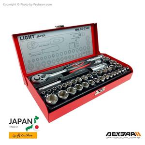 مجموعه 40 عددی آچار بکس لایت مدل GO- 14-38/2340