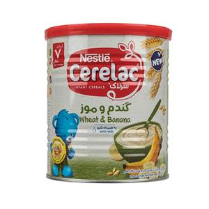 سرلاک گندم و موز به همراه شیر نستله 400 گرم Nestle Cerelac Wheat And Banana With Milk 400g 