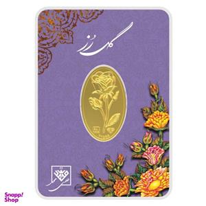 شمش طلا 24 عیار طلای محمد طرح گل رز کد 900 