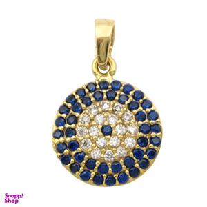 آویز گردنبند طلا 18 عیار زنانه کاپانی طرح چشم نظر کد KP017