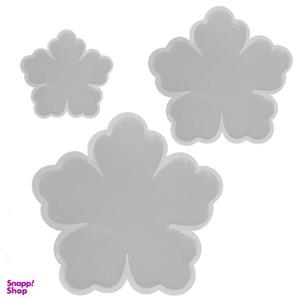 قالب رزین مدل گل مجموعه 3 عددی