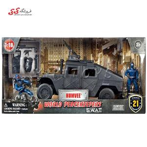 اکشن فیگور ام اند سی مدل S.W.A.T Humvee 77123 M And C S.W.A.T Humvee 77123 Action Figure