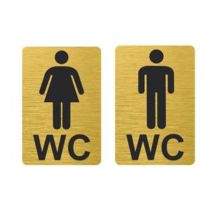 تابلو نشانگر طرح WC آقایان و بانوان مدل TR-61 مجموعه2عددی