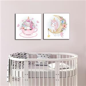 تابلو کودک و نوزاد آلباتروس مدل M029 مجموعه 2 عددی