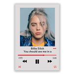 تابلو شاسی مدل موزیک آرت طرح بیلی ایلیش Billie Eilish you should see me in a crown کد MP3-2 