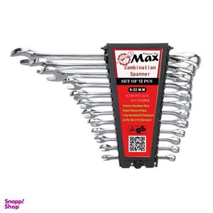 مجموعه 12 عددی اچار یکسر تخت یکسر رینگی مکس مدل mhp5