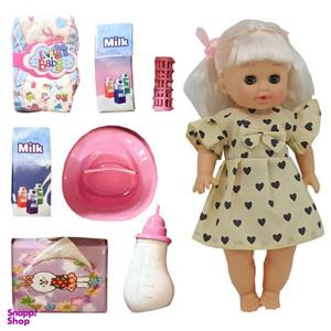 عروسک مدل LOVELY BABY NO.9099 کد 10022مجموعه 8 عددی