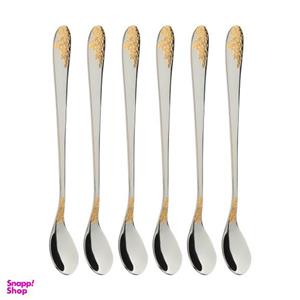 قاشق شربت خوری ناب استیل مدل امپریال بسته 6 عددی