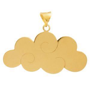 آویز گردنبند طلا 18 عیار زنانه دُرج طرح ابر مدل DP72 