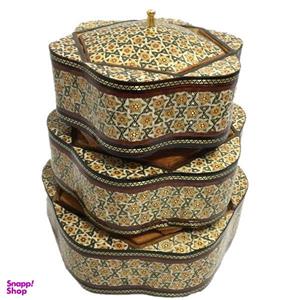 شکلات خوری خاتم کاری کد 1022 مجموعه 3 عددی 