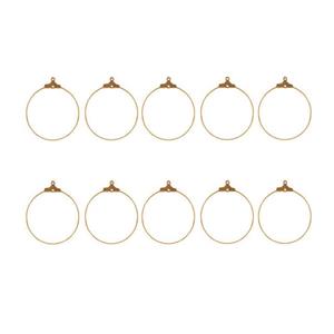 حلقه گوشواره آلما کد sall0410 بسته 10 عددی