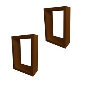 شلف دیواری مدل مستطیل کد 127 مجموعه 2 عددی