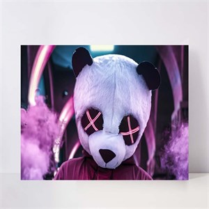 تابلو شاسی مدل panda neon eyes  کد S-14045