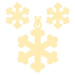 نیم ست طلا 18 عیار زنانه کرابو طرح دونه برف مدل Kr8082