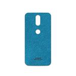 برچسب پوششی ماهوت مدل Blue-Leather مناسب برای گوشی موبایل موتورولا Moto G4