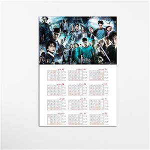 تابلو شاسی طرح تقویم دیواری 1400 مدل هری پاتر کد 23