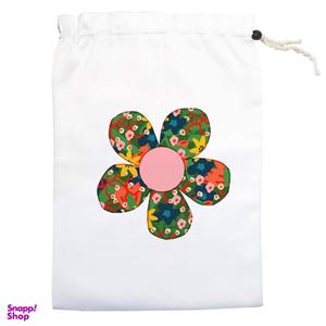 کیسه نان و سبزی مدل کل های سبز و زرد کد 1436