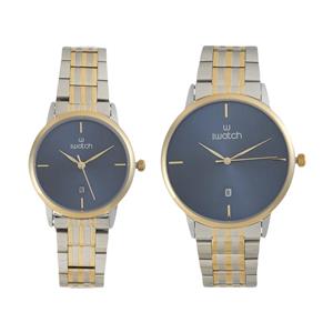 ست ساعت مچی عقربه ای زنانه و مردانه آی واتچ مدل IW190096