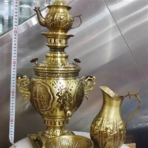 سماور ذغالی برنجی مدل هخامنشی