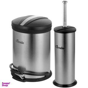 ست سطل زباله و فرچه سیرکوله مدل PlDr