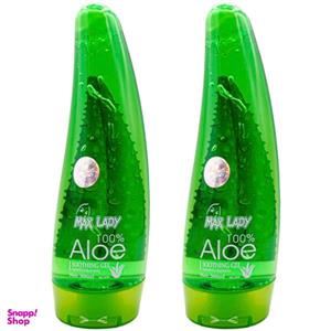 ژل آبرسان مکس لیدی مدل Aloe حجم 300 میلی لیتر مجموعه 2 عددی