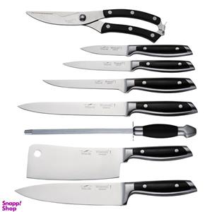 سرویس چاقو آشپزخانه 10 پارچه وینر کد W7335PU به همراه چاقو تیزکن