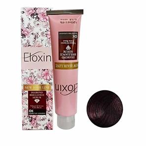 رنگ مو الوکسین سری شرابی شماره 5.20 حجم 120 میلی لیتر رنگ شرابی بادمجانی متوسط