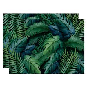 زیربشقابی طرح برگ های استوایی کد IDM 253 بسته 2 عددی