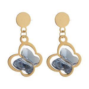 گوشواره طلا 18 عیار زنانه مایا ماهک مدل ME0893 Maya Mahak ME0893 Gold Earring For Women