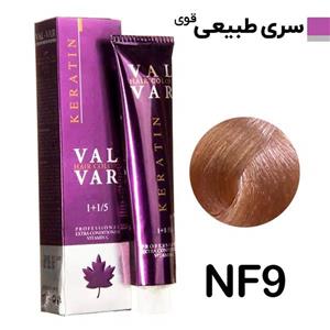 رنگ مو وال وار سری طبیعی اکسترا شماره NF9 حجم 120 میلی لیتر رنگ بلوند پلاتینه