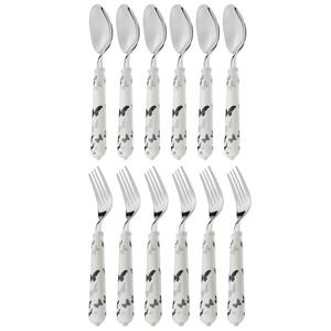 ست قاشق و چنگال 12 پارچه سی اند اس مدل Butterfly C and S Butterfly Spoon And Fork Set 12 pcs