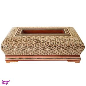 جعبه دستمال کاغذی خاتم کاری هنرلوکس کد PT1