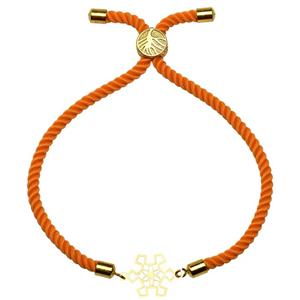 دستبند طلا 18 عیار زنانه کرابو طرح برف مدل Kr1439