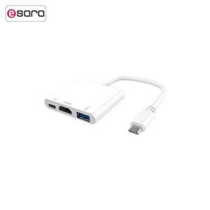 مبدل USB-C به USB 3.0/HDMI/USB-C پرولینک مدل MP459 Prolink MP459 USB-C To USB 3.0/HDMI/USB-C Adapter