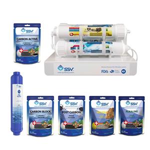 دستگاه تصفیه کننده آب اس اس وی مدل JetLine X600 به همراه فیلتر و شارژ یدک مجموعه 5 عددی