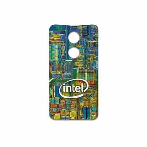 برچسب پوششی ماهوت مدل Intel Brand مناسب برای گوشی موبایل موتورولا Moto X 2014 MAHOOT Intel Brand Cover Sticker for Motorola Moto X 2014