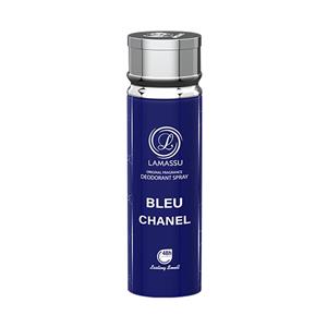 اسپری خوشبو کننده بدن مردانه لاماسو مدل Bleu chanel حجم 200 میلی لیتر