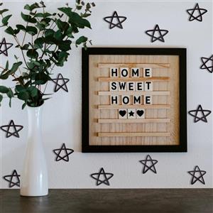 استیکر چوبی طرح ستاره کد 4033 بسته 15 عددی